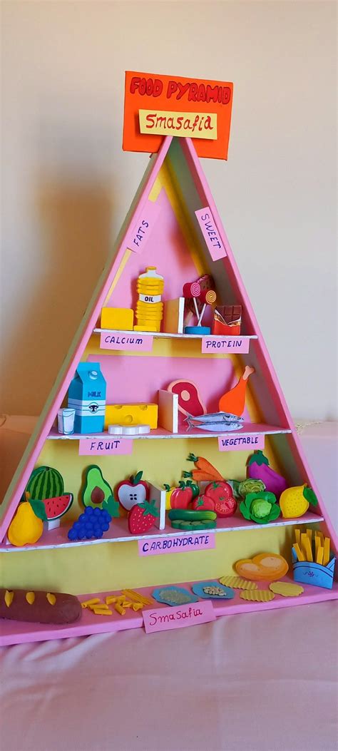 Food pyramid project [ material cardboard &paper &foam] | Science ...