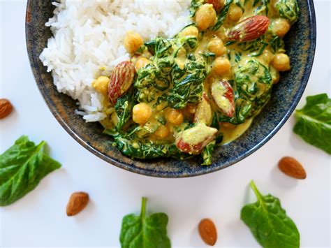 Recette Curry Vegan Aux Pinards Et Pois Chiches