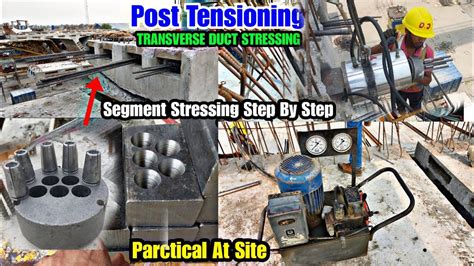 Post Tensioning Prestressed Concrete Segment Stressing Pre