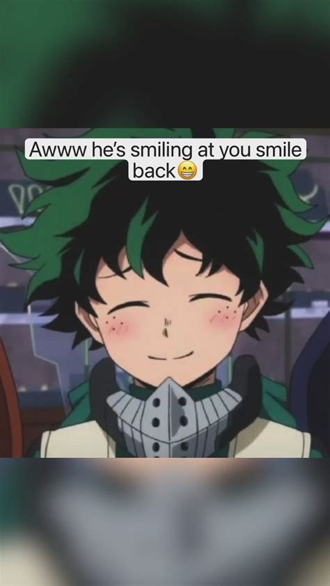 Wow Look At Him He Is Soooo Cute 😊 Anime Life Hero Smile And Wave