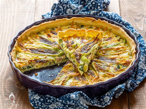 Torta Salata Senza Burro Con Zucchine E Fiori Di Zucca Mastercheffa