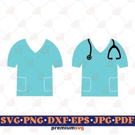 Nurse Scrubs Svg Cut Files Vector Instant Dowload Premiumsvg