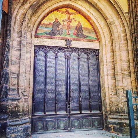 October Luther Nailed His Theses To The Door Of The Castle