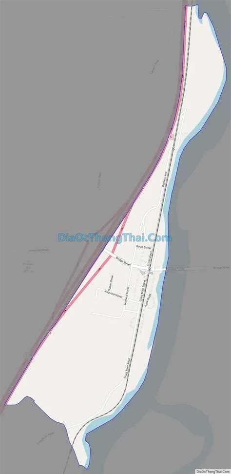 Map Of Craig Cdp Montana Thong Thai Real