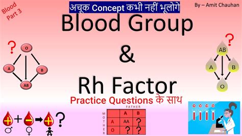 Blood Group Rh Factor Ve Ve In Hindi Genotype Of Blood Blood