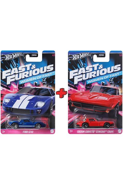 HOT WHEELS 2li Set Fast And Furious Hızlı ve Öfkeli Ford Corvette