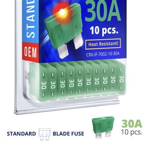 FUSE Glow Smart STANDARD Blade 30A Kit 10 Pcs Regular APR ATS Blade