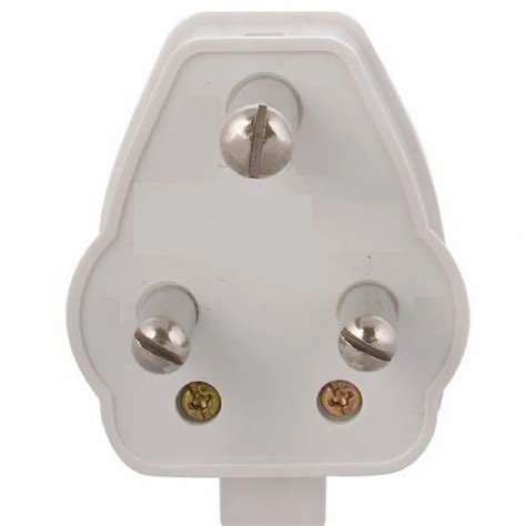 White Plastic Pin Plug Top For Electric Fitting At Rs Piece