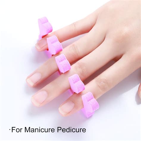 Buy Pink Nail Art Toes Separators Fingers Feets Sponge Soft Gel UV