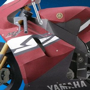 Yamaha Yzr M Realistic Papercraft D Paper Model Motorcycle Paper