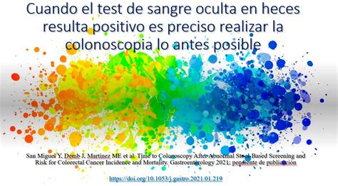 Test de sangre oculta en heces positivo Clínica Dr Linares