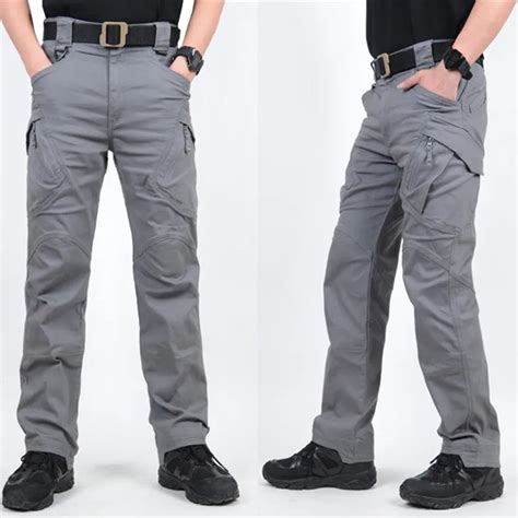 Pantalon Cargo Tactique Pour Hommes Lastique Ample Ville Randonn E