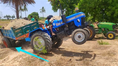 Sonalika Di Rx 50 Hp Tractor With Fully Loaded Trolley Mahindra