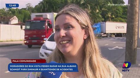 Moradores Do Boa Vista Pedem Radar Na Rua Albano Schmidt Para Diminuir