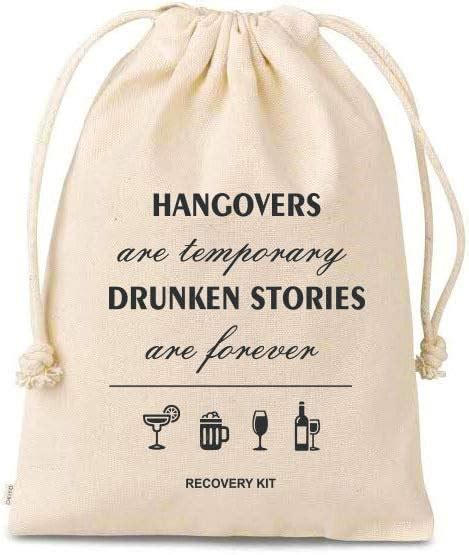 Set Of 10 Bags Party Hangovers Only Last A Day Memories