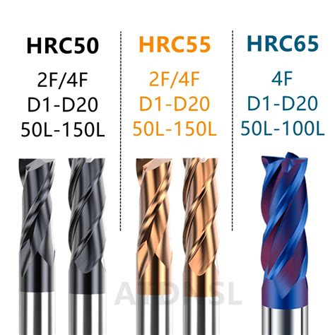 Milling Cutter Hrc Carbide End Mill Flutes Flutes Cnc Tool