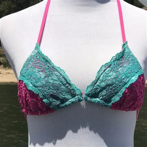 Beach Bunny Sugar Rush Triangle Bikini Top Size XS 79 From Flippin