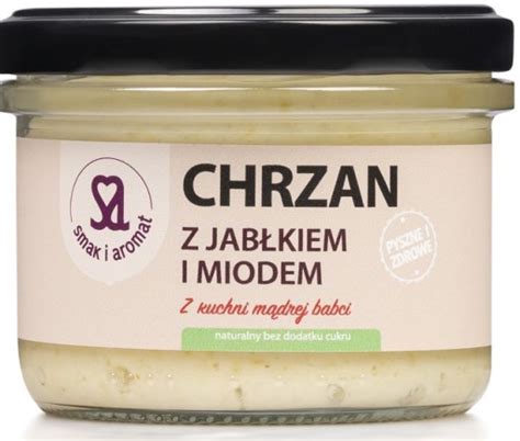 Chrzan z jabłkiem i miodem bez cukru Smak i Aromat 200g 14803975990