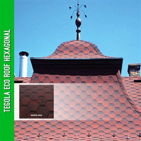 Jual Atap Bitumen Tegola Eco Roof Hexagonal Garansi 20 Tahun Hitam