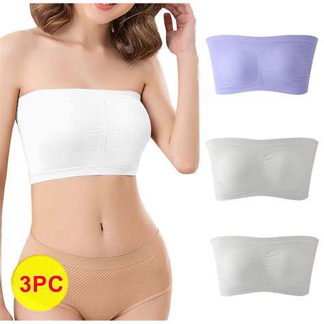 Strapless Bras For Women Womens Stretch Strapless Brasummer Bandeau Braplus Size Strapless