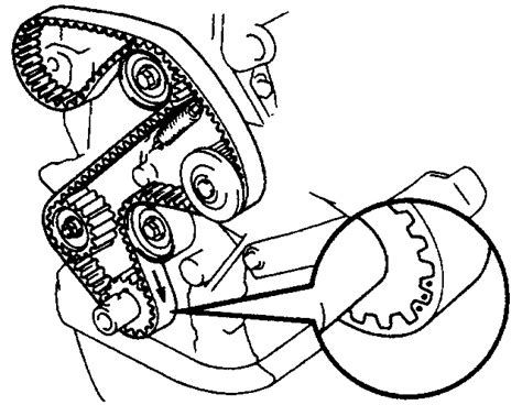 1992 Toyota camry timing belt marks