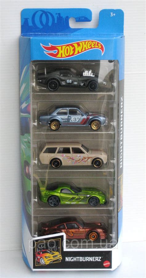 Хот Вилс Nightburnerz шт Набор машинок Hot Wheels Nightburnerz Pack ID