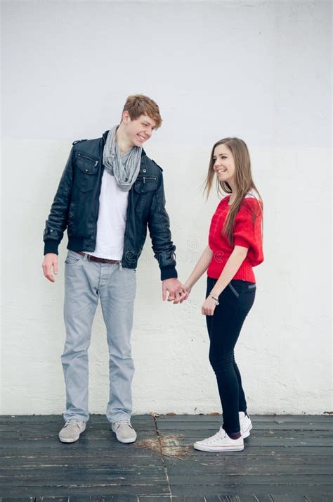 Happy teen couple stock image. Image of casual, outdoors - 30108377