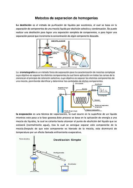 Metodos De Separacion De Homogenias Alexia Caballero UDocz