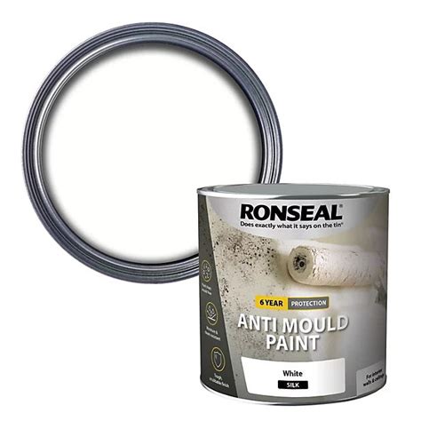 Ronseal® Anti Mould White Silk 750mland2 5l Fitfitgarden