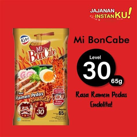 Promo Kobe Mie BonCabe Rasa KUAH Ramen Pedas Level 30 90 Gr Diskon 64