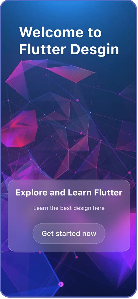 Flutter Glassmorphism Design Ui With Code Given Learn Flutter