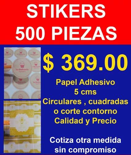 Etiqueta Stikers Papel Couche Adhesivo 5cms Suaje 500 Piezas Meses