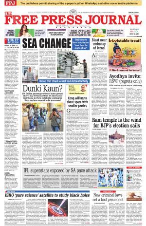 Free Press Journal Mumbai Edition 1 Wed 27 Dec 23