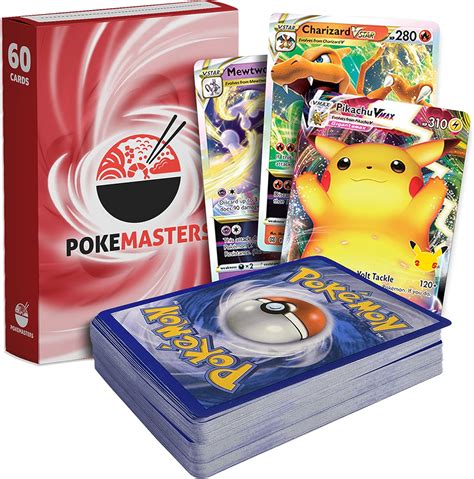 PokeMasters VMAX Paquete VSTAR 60 tarjetas 1 tarjeta holográfica