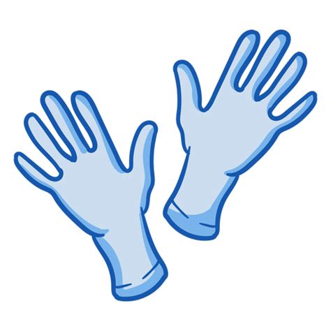 Diseño PNG Y SVG De Color De Guantes De Equipo De Enfermera Para Camisetas