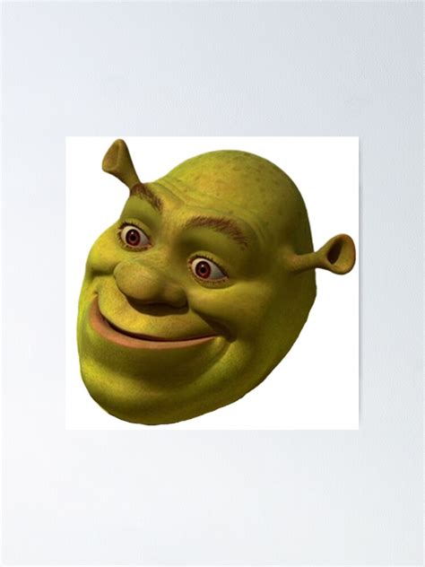 Shrek Funny Wtf Face Meme Poster For Sale By Angelroot Redbubble