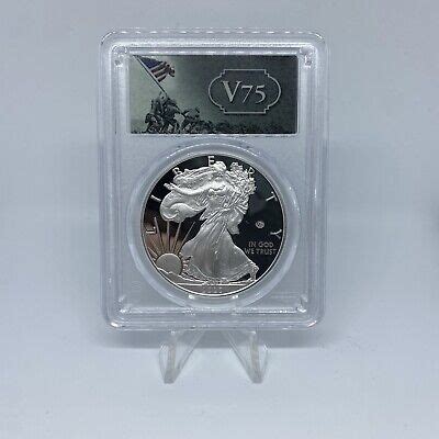 2020 75th Anniversary World War II Silver Eagle V75 PCGS PR69DCAM