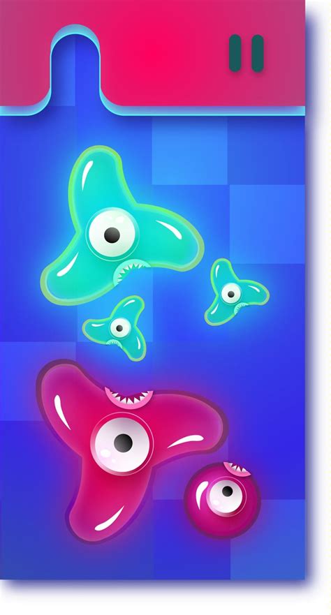 Spinner Game Mobile Jelly Monster On Behance Spinner Games