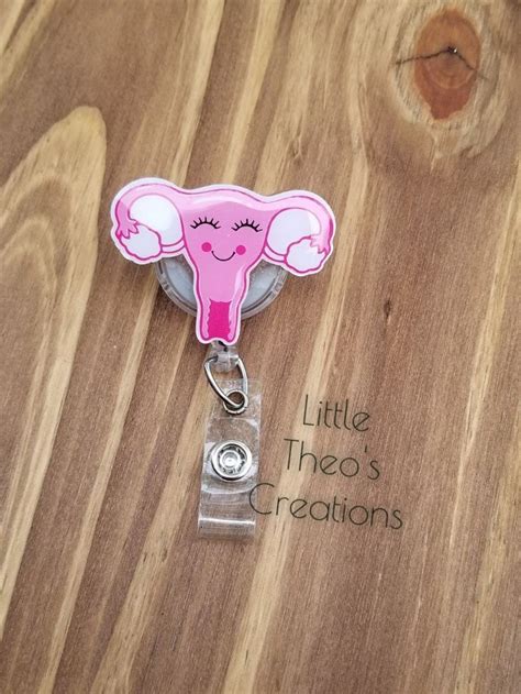 Uterus Badge Reel OBGYN Badge Reel Labor Delivery Nursing Student