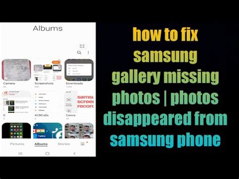 How To Fix Samsung Gallery Missing Photos Photos Disappeared From