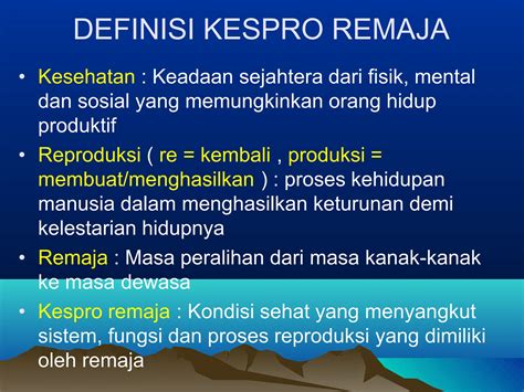 Materi Penyuluhan Kesehatan Reproduksi Remaja Pptx