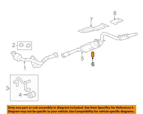 Rubber Exhaust Pipe And Muffler Hanger Insulator New Gm Ebay