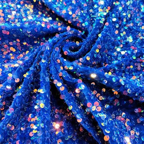 Iridescent Shiny Round 5mm Sequin Fabric By The Yard Oneyard