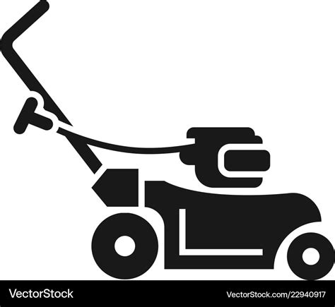 Rotary Grass Cutter Icon Simple Style Royalty Free Vector