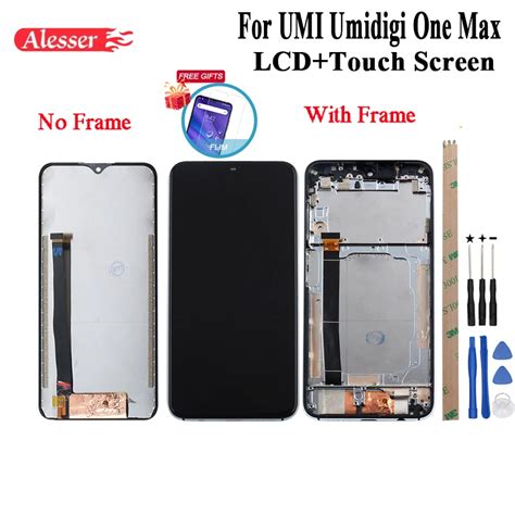 Alesser For UMI Umidigi One Max LCD Display And Touch Screen With Frame