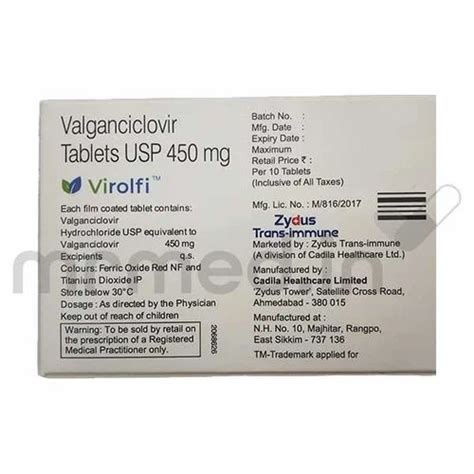 Virolfi Mg Tablet At Rs Stripe Valgan Tablet In Bhopal Id