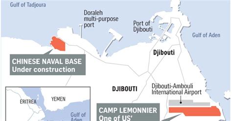 Location Of Chinese Military Base In Djibouti Source The Strait Times