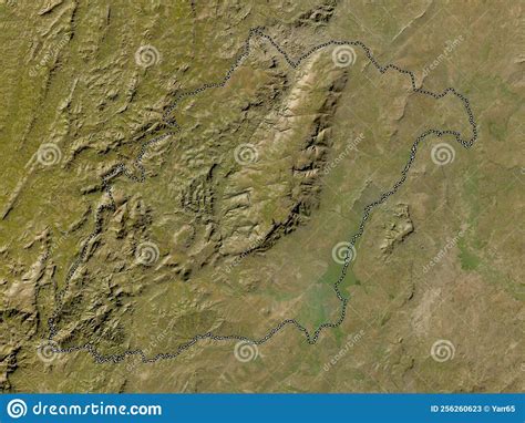 Rutana Burundi Low Res Satellite No Legend Stock Illustration