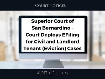 Superior Court of San Bernardino - Legal Professionals, Inc. - LPI ...