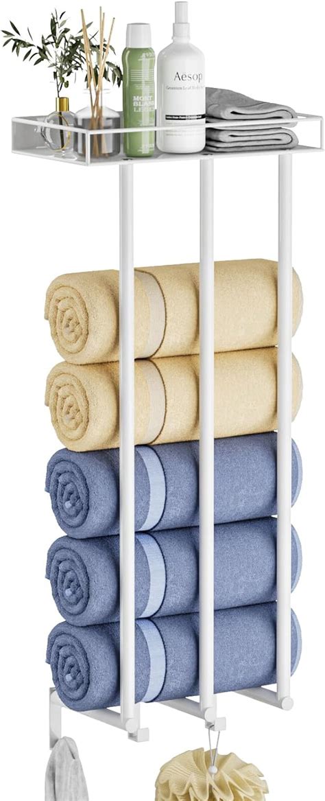 Amazon Ovicar Towel Racks For Bathroom Wall Mounted Rolled